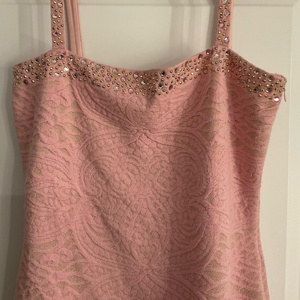 St. John, Size 4, Stunning Dress with gorgeous rhinestones.